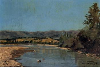保羅 卡米爾 吉穀 The Banks of the Durance at Puivert 1 保羅 卡米爾 吉穀 The Banks of the Durance at Puivert 1